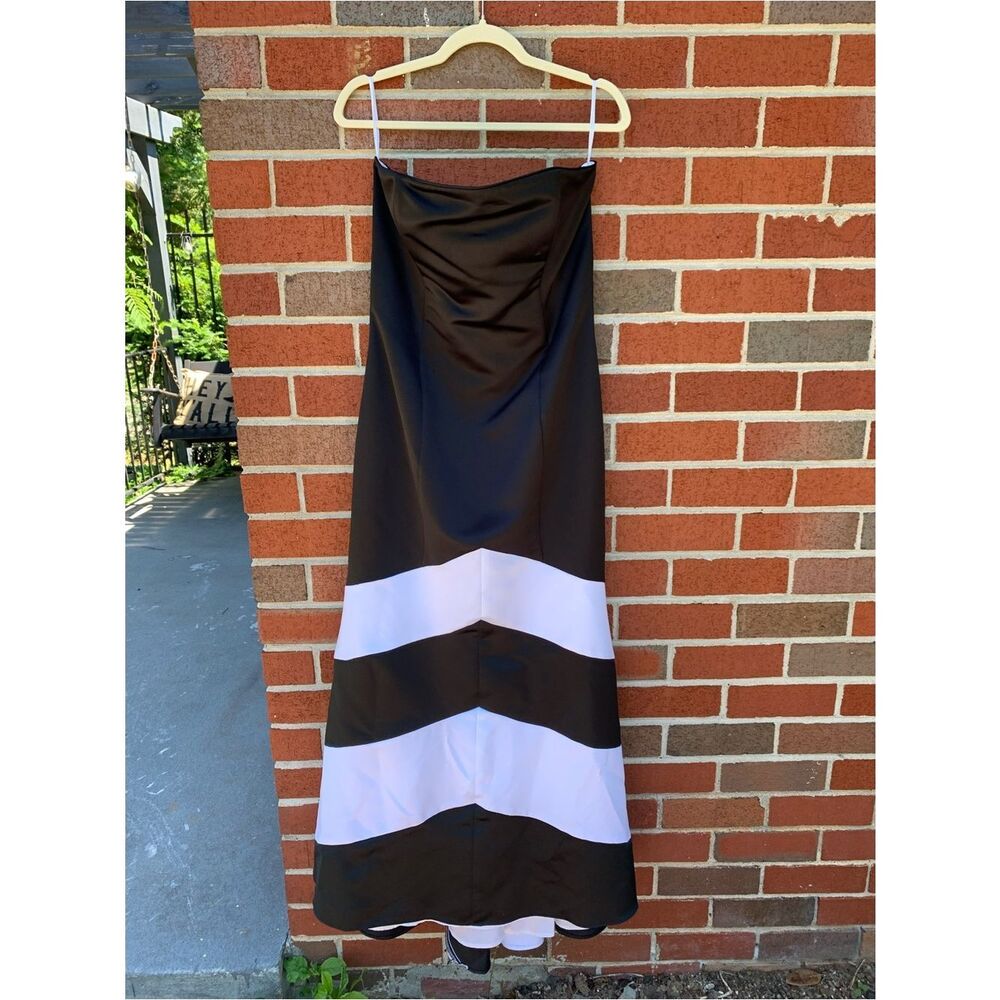 Vintage Gunne Sax Jessica McClintock 80s Maxi Strapless Dress